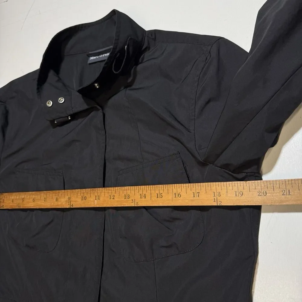 Marc O' Polo Women's L Thermal Insulated Jacket Coat Size 40‎ Black Zip